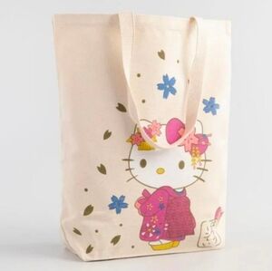 World Market Hello Kitty Pink and Cream Tote Bag